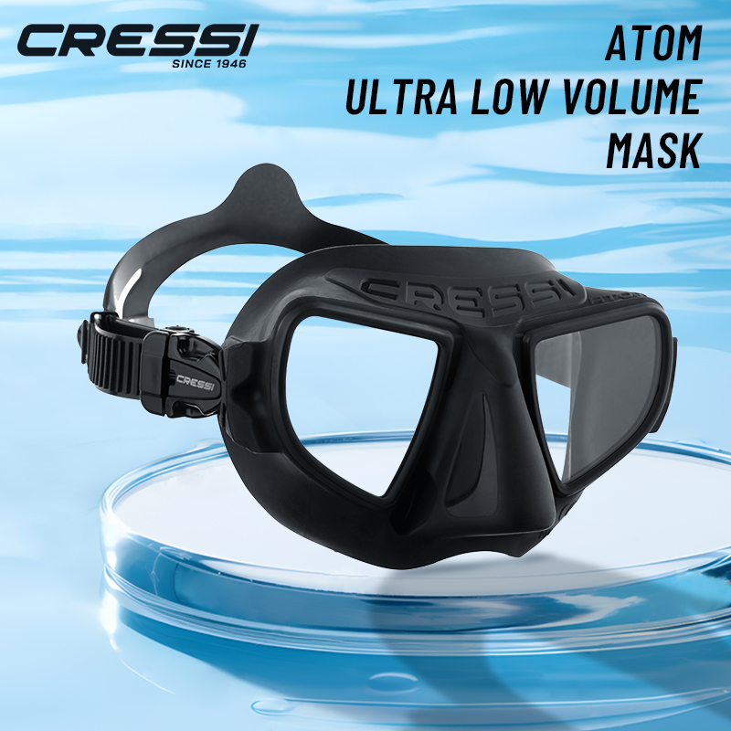 Freediving Mask Set - Cressi masker menyelam bebas tanpa bingkai
